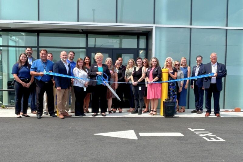 Ribbon cutting at First Commonwealth Federal Credit Union financial center in Carbon County